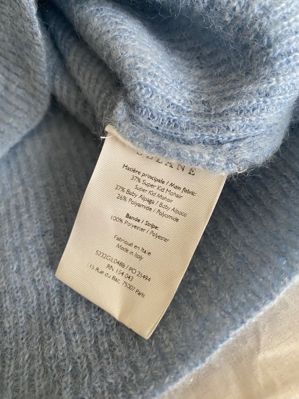 Sezane Barry 'Cloud Blue' NWT - Picture 7 of 13